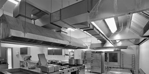 Fume extraction systems in kitchens